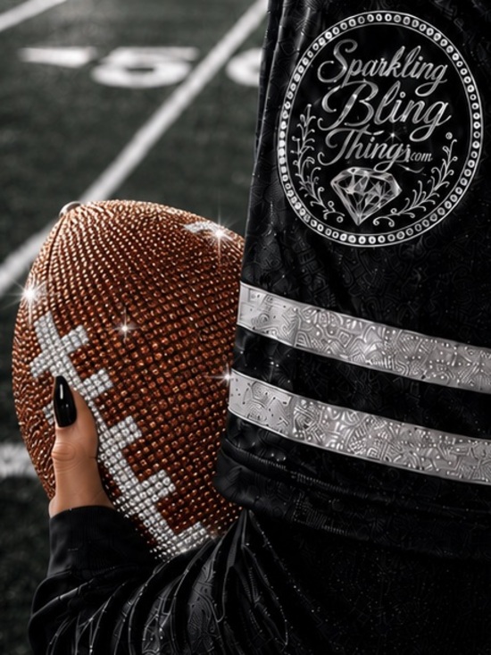 Sparkling Bling Things Handbags - NWT Football Clutch Purse Sparkling Bling Crystal Rhinestone Bag Super Bowl